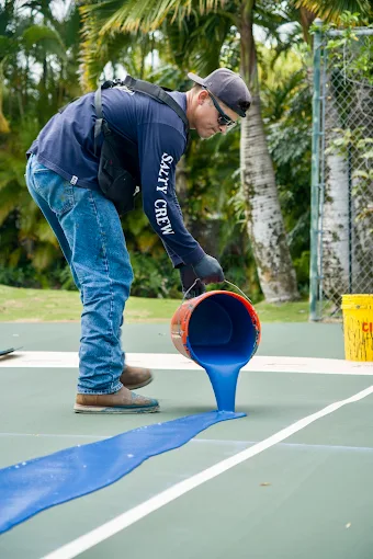 Hawaii Court Resurfacing completed court project 1